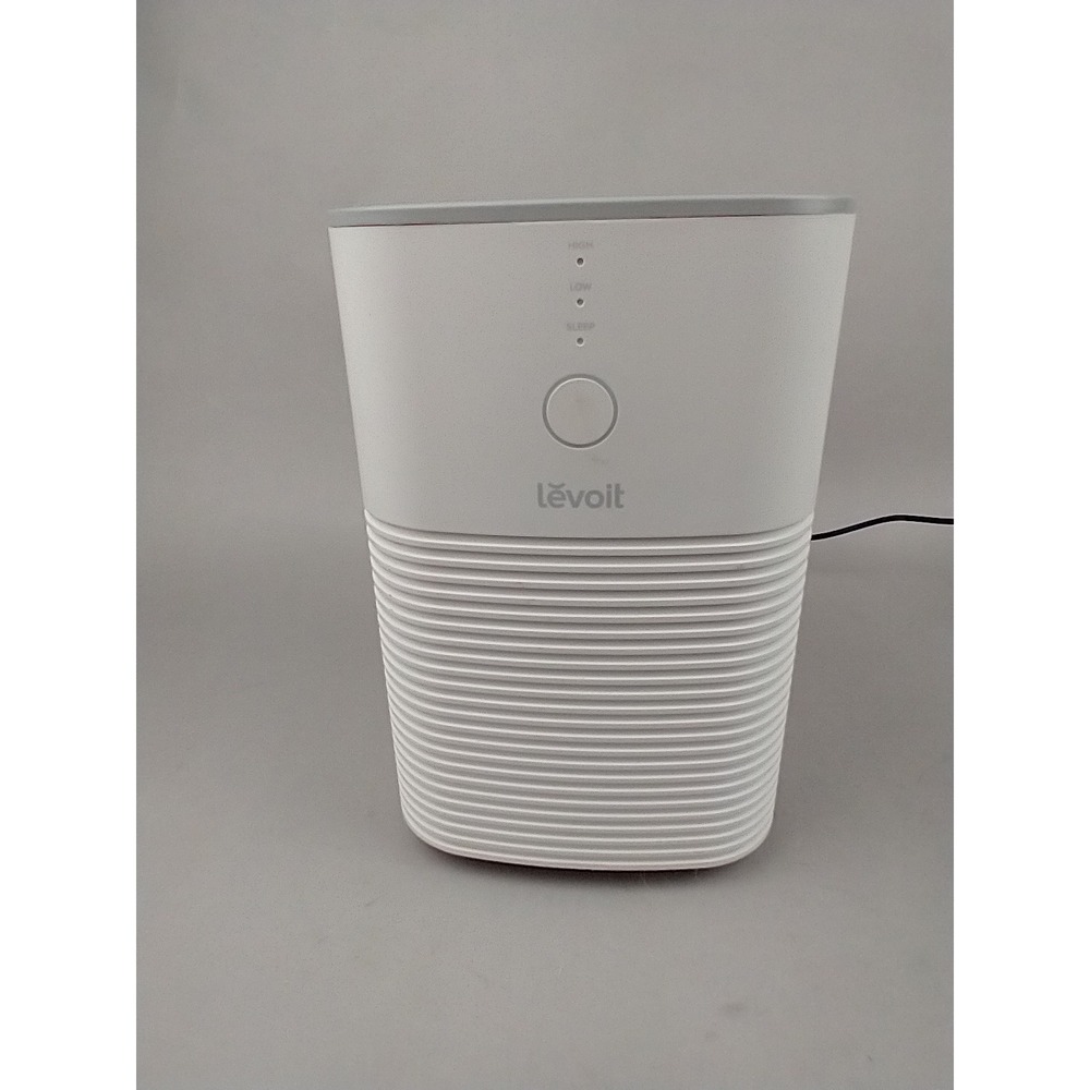Levoit LV-H128 Desktop True HEPA Air Purifier in white and gray - Missing base